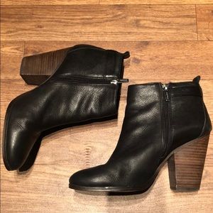 Coach black leather boots/booties